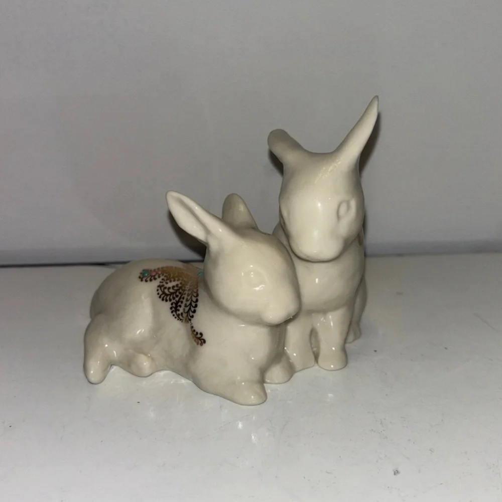 Lenox China Jewels Bunnies Figure